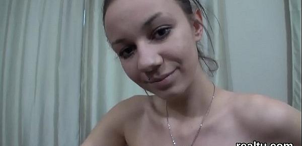 Perfect czech kitten gets tempted in the shopping centre and pounded in pov